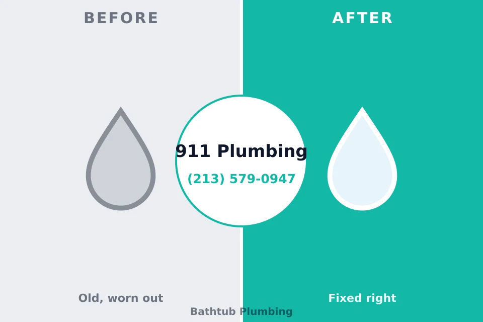 Before and after: plumbing repair Bayou La Batre, AL